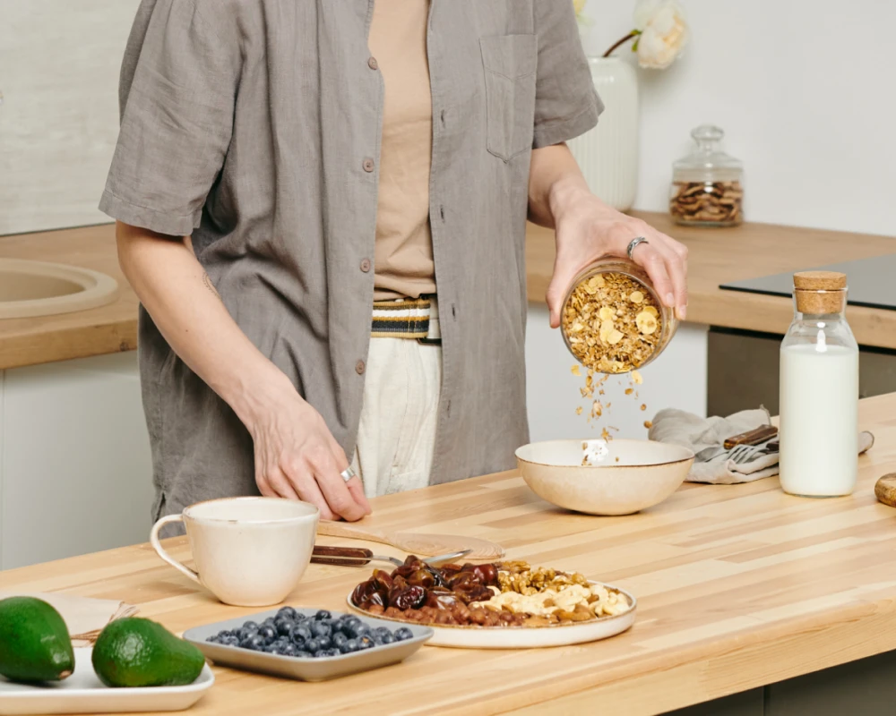 wooden kitchen stand