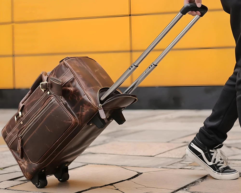 luggage carrier on wheels